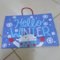 FOS Christmas Paper Handle Jumbo Vogue Hello Winter - Wondershop™