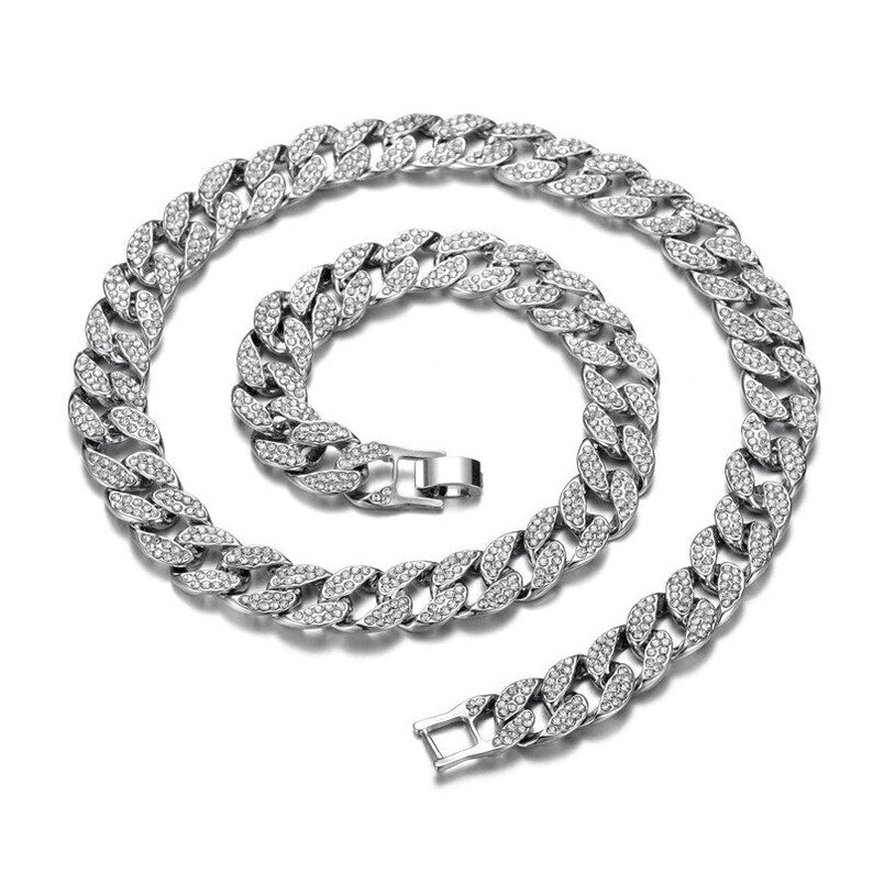 Collier En Cristal Argentè