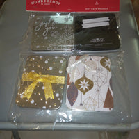 4pk Christmas Gift Card Holder Traditional Tins/Box - Wondershop™