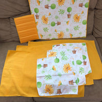 Veggies Cotton Kitchen Towel+ Potholder 12pcs