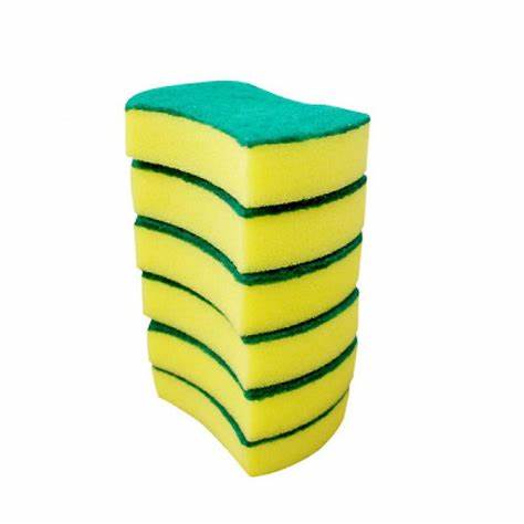 6Pcs Heavy Duty Scouring Pads - 24