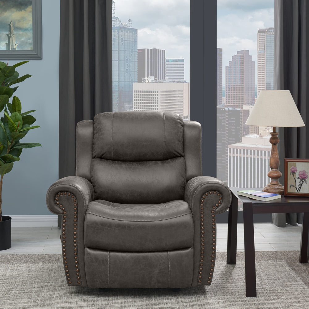 Extra Large Rocker Rolled Arm Recliner Chair