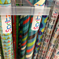 Foil Dotted Striped Gift Wrap - Spritz™