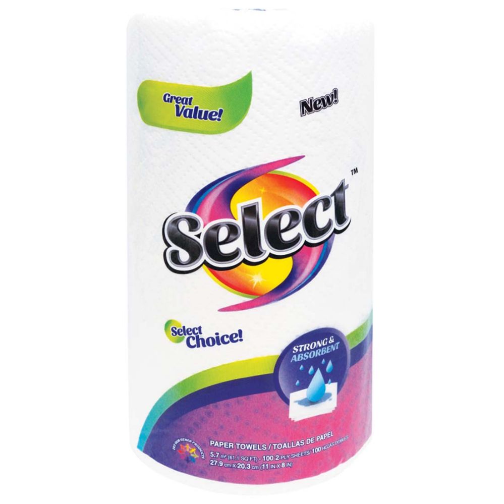 Paper Towel Select 100 Sheets