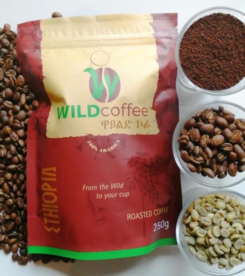 wild coffee 100% Arabica Roated coffee 250g DLC: AVR-2023 MCI