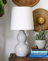 
              Double Gourd Ceramic Small Lamp Base Gray - Threshold™
            