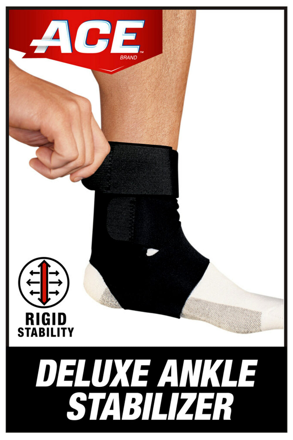 ACE Brand Deluxe Ankle Stabilizer, Adjustable, Comfortable