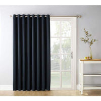 84"x54" Kenneth Energy Saving Blackout Grommet Top Curtain Panel Black - Sun Zero