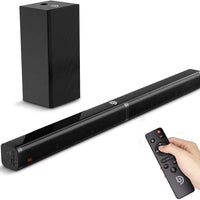 SoundBars with Subwoofer| Bomaker 2.1 CH Sound bar For TV| 5 EQ Modes| 110dB| Bluetooth 5.0| LED Display-on Clearance