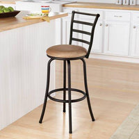 Mainstays 29" Ladder Back Black Barstool, Multiple Colors