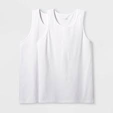 Pair of Thieves Men's Tank Undershirt 2pk - White Taille S