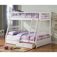 Jason White Twin-Over-Full Bunk Bed, White, Box 2 of 2