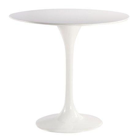 Poly and Bark Daisy 31 Fiberglass Dining Table in White