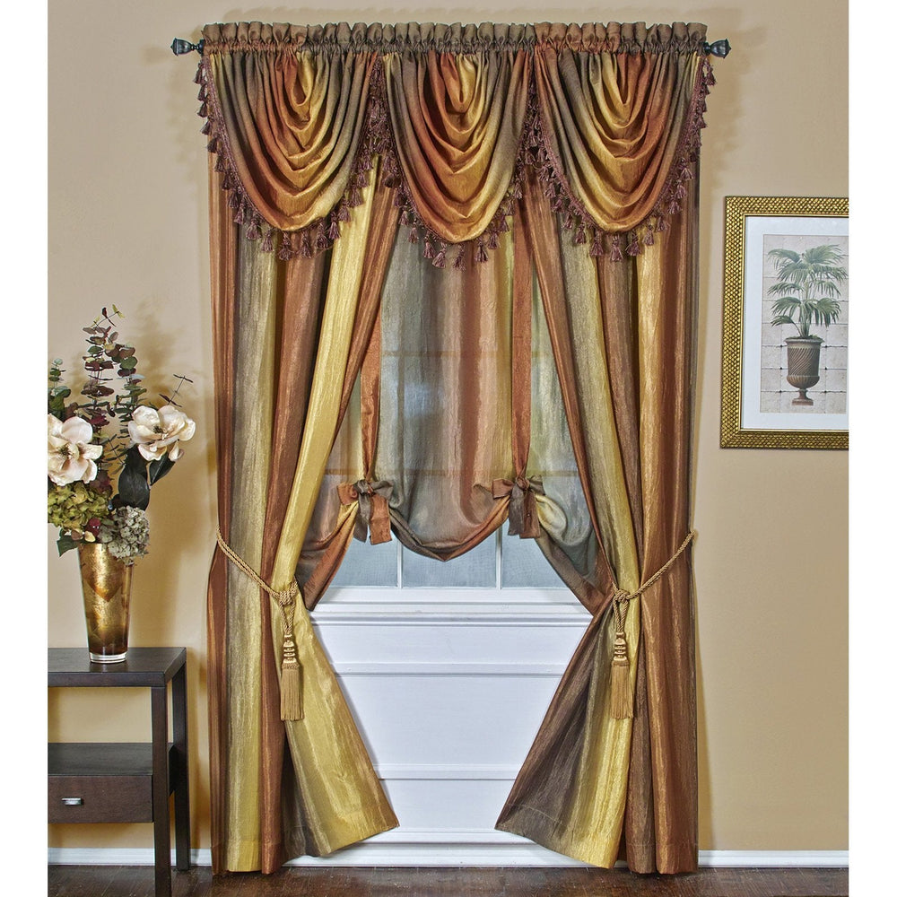Ombre Waterfall Curtain Valance