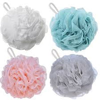 Bath Sponges Shower Loofahs 60g Bath Exfoliating Sponge Shower Pouf Body Scrubber Mesh Pouf for Exfoliate Cleanse and Soothe Skin 1Pc