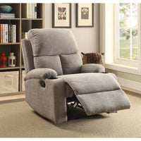 A revoir Rosia Upholstery Motion Recliner in Gray