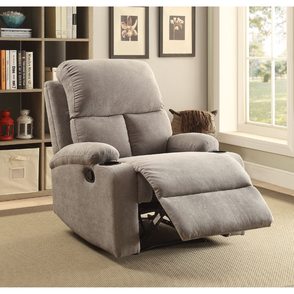 A revoir Rosia Upholstery Motion Recliner in Gray