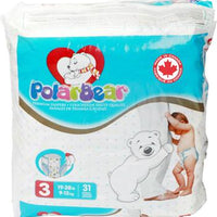 Polar Bear Baby premium Diapers tailles 3      (9-13kg/ 31 couches)