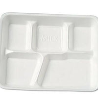 LOT 10 ASSIETTES RECTANGLES EN MOUSSE /   Foam Tray H.S. 9"X12" 18Ct/10Pcs MCI