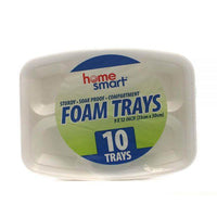 
              LOT 10 ASSIETTES RECTANGLES EN MOUSSE /   Foam Tray H.S. 9"X12" 18Ct/10Pcs MCI
            