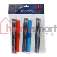 Toothbrush 3Pk W/ 3 Tubes H.S.