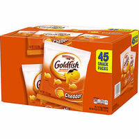 Pepperidge Farm Goldfish Crackers, Cheddar, 1 Oz, 45-Count
