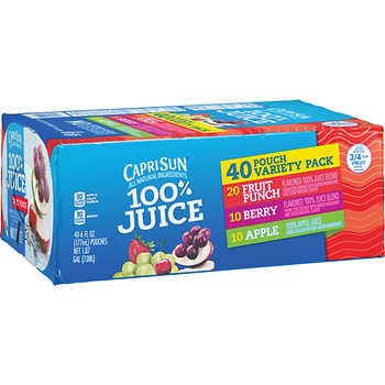 Capri Sun 100% 10 Pouch/ 6 Oz DLC 17-APR21