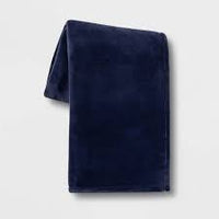 50"x70" Oversized Primalush Throw Blanket Dark Blue - Threshold