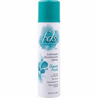 FDS Feminine Spray, Shower Fresh Scent, 2 Ounce Hypoallergenic Deodorant