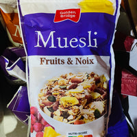 Muesli Croustillant Triple Choco, Noix & Miel, Fruits & Noix DLC: 05-FEV23