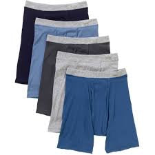 Fruit of the Loom Men's Fabric Covered Waistband Boxer Briefs, 5 Pack