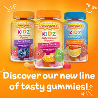 
              Emergen-C Kidz Daily Immune Support Dietary Supplements with Vitamin C, Fruit Fiesta - 44 Count DLC : APR-23
            