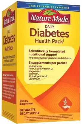 Nature Made daily Diabètes health pack-DLC: Mars 2024