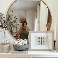 
              28" Round Decorative Wall Mirror Brass - Project 62
            