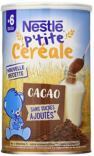 Céréales bébé 6+ mois cacao P'tite Céréale NESTLE DLC: JUIN/21