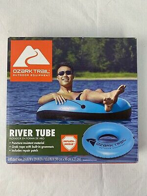 Ozark Trail River Tube *Blue* Inflatable Water Float, Puncture-Resistant - New