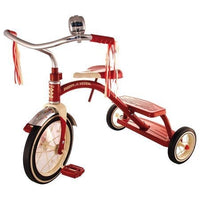 
              Radio Flyer, tricycle à deux ponts rouge classique, roue avant de 12 po, rouge. MOUA
            