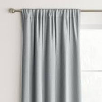 63"x42" Heathered Thermal Room Darkening Curtain Panel Gray - Room Essentials