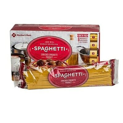 Member's Mark Pasta Spaghetti Pantry Pack 6lbs/2.72Kg DLC:06/DEC-23