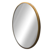 28" Round Decorative Wall Mirror Brass - Project 62