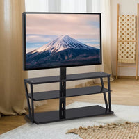 
              Black Tempered Glass Tv Stand [L 114cm x P 43cm x H 124cm] Tv-449S [45”]
            