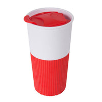 
              Biggdesign Vacuum Sealed Travel Mug, 450 Ml, BPA Free, Vacuum Cover, All Drinks, Red White Color, Snowman Pattern
            