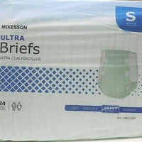 McKesson Ultra Adult Incontinence Brief S 22-36" Heavy Absorbency BRULSM 24 ct