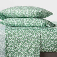 
              King Printed Microfiber Sheet Set Green Dot - Room Essentials™
            