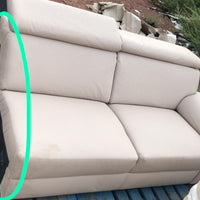Fauteuil Couleur Cream semi cuir (incomplet)