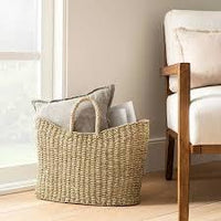 
              Panier ovale conique de 19" X 9" X 16" Natural - ThresholdTM conçu avec Studio Mcgee
            