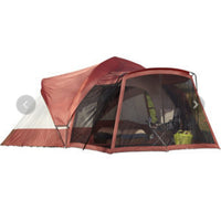 Outdoor EZ Pop Up Canopy Screen Party Tent with Mesh Side Walls 10 x 10 ft - Red