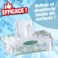 ASEPTONET Serviettes Désinfectantes (100 Lingettes)