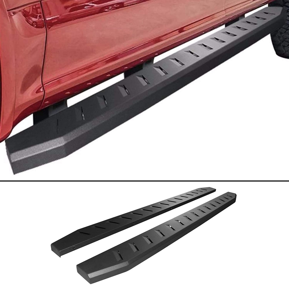 UDIT Off Road - Side Stirrups for Dodge Ram 1500, 2010-2019, Ram 2500/3500HD Crew Cab Nerf 6-inch sidebars, black