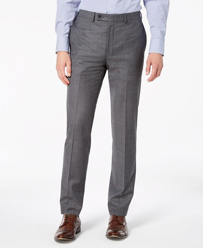 Grey Sharkskin Pant Basic 38X34 GRAY
